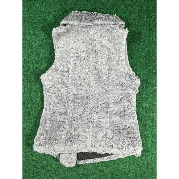 Patagonia‎ Gray Faux Fur Zip Up Sherpa Pelage Vest Womens Sz XS - Picture 2 of 7